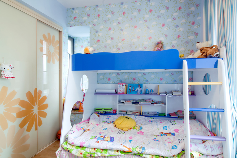 简约 三居 儿童房图片来自用户2739081033在6万打造120平现代风格温馨居25的分享