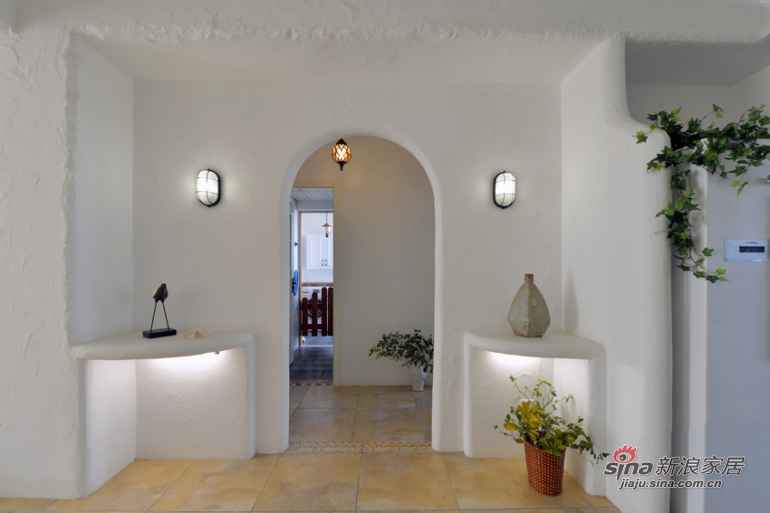 地中海 三居 客厅图片来自佰辰生活装饰在130平蓝白地中海舒适3居室71的分享