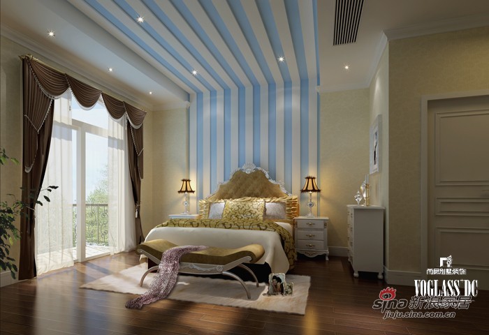 欧式 别墅 卧室图片来自用户2745758987在天津别墅装修样板间_挑空的设计效果图40的分享
