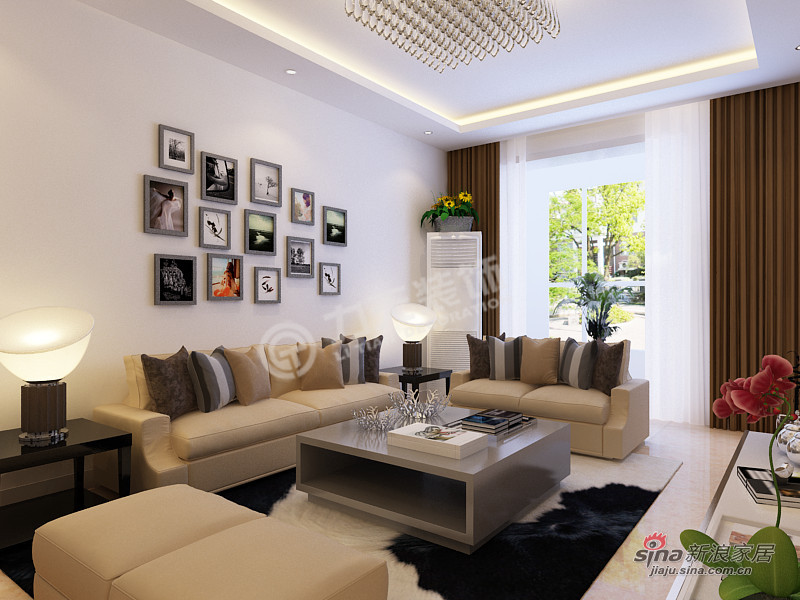 现代 二居 客厅图片来自阳光力天装饰在两室两厅现代风格美家43的分享