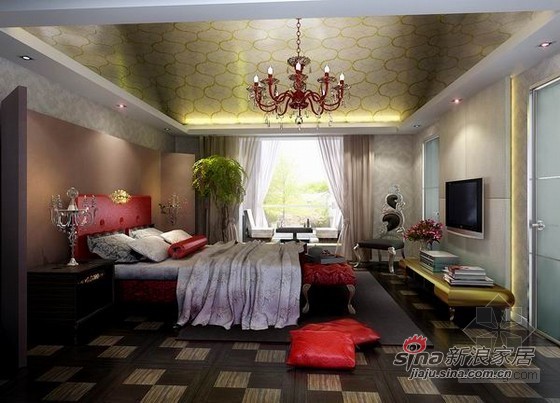 欧式 别墅 卧室图片来自用户2757317061在低调奢华新古典别墅93的分享
