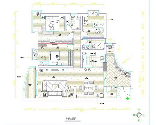 简约 三居 客厅图片来自用户2737735823在5万装120平简洁大方实用三居室78的分享