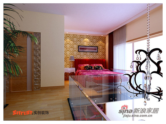 简约 loft 卧室图片来自用户2738820801在3W9打造北京像素C1户型暖色诱惑41的分享