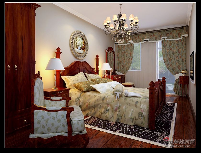 新古典 复式 卧室图片来自用户1907701233在古典欧式31的分享