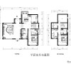 北京湾独栋别墅简中式平面设计图