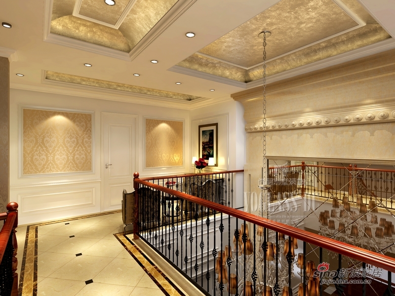 欧式 别墅 楼梯图片来自用户2746948411在京基鹭府560平米新古典装修效果图48的分享