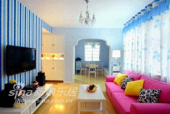 简约 二居 客厅图片来自用户2737759857在鲜亮色调让你惊艳温馨小家13的分享
