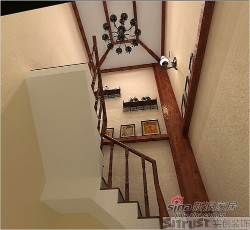 其他 三居 楼梯图片来自用户2558746857在银河花园美式乡村别墅47的分享
