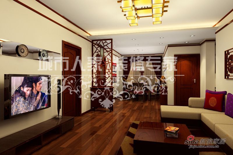 中式 三居 客厅图片来自用户1907659705在壹街区3室中式风格93的分享