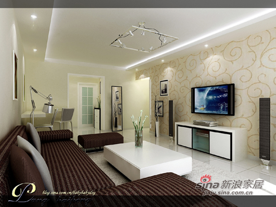 简约 二居 客厅图片来自用户2558728947在99平晨光家园现代简约风格设计方案77的分享