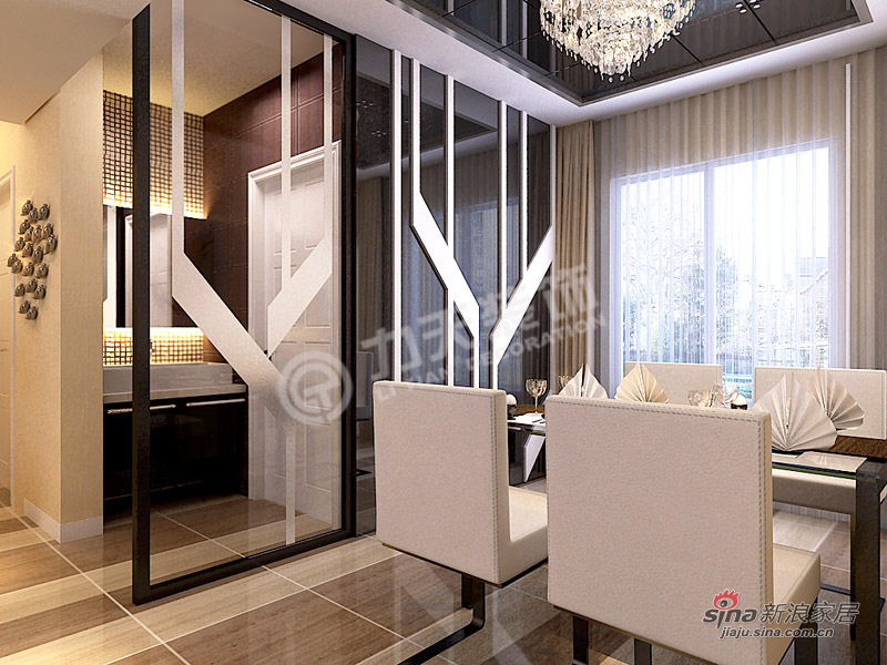 港式 三居 餐厅图片来自阳光力天装饰在雍景华府-三室两厅一厨两卫-港式风格33的分享