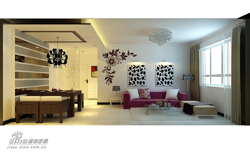 简约 二居 客厅图片来自用户2737786973在旗胜家园设计案例61的分享