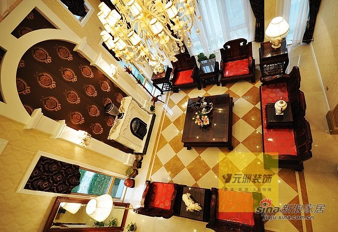 欧式 别墅 客厅图片来自用户2746953981在龙熙顺景欧式古典别墅65的分享