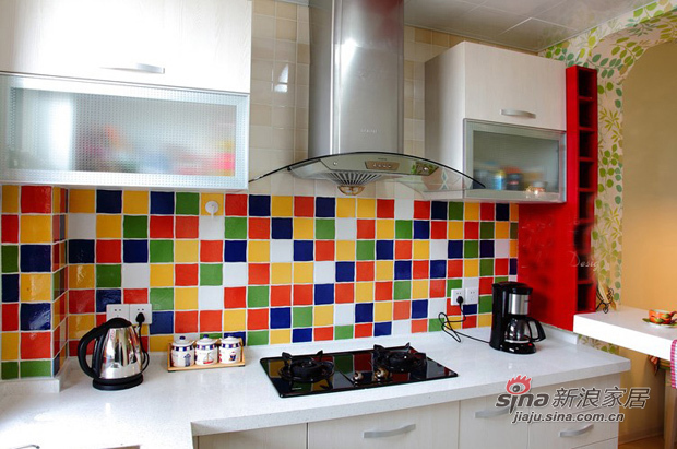简约 复式 厨房图片来自佰辰生活装饰在8色跳跃90平小阁楼复式家32的分享