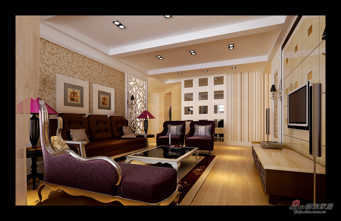 欧式 二居 客厅图片来自用户2772856065在欧式风格设计28的分享