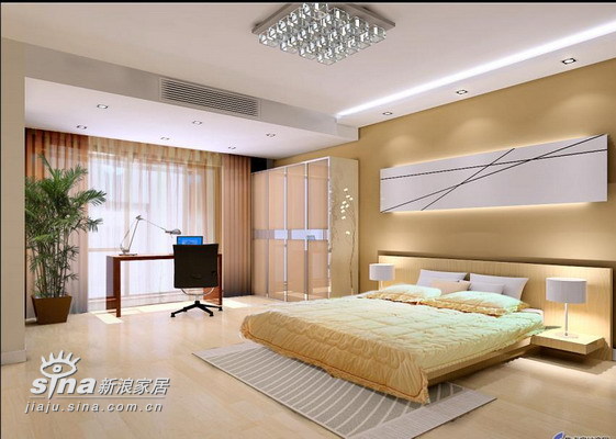 简约 别墅 卧室图片来自用户2739081033在实创装饰华远 静林湾96的分享
