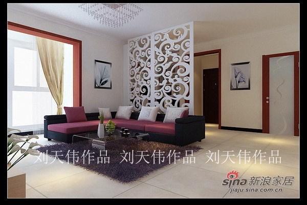 简约 二居 客厅图片来自用户2745807237在密云典雅精致爱家79的分享