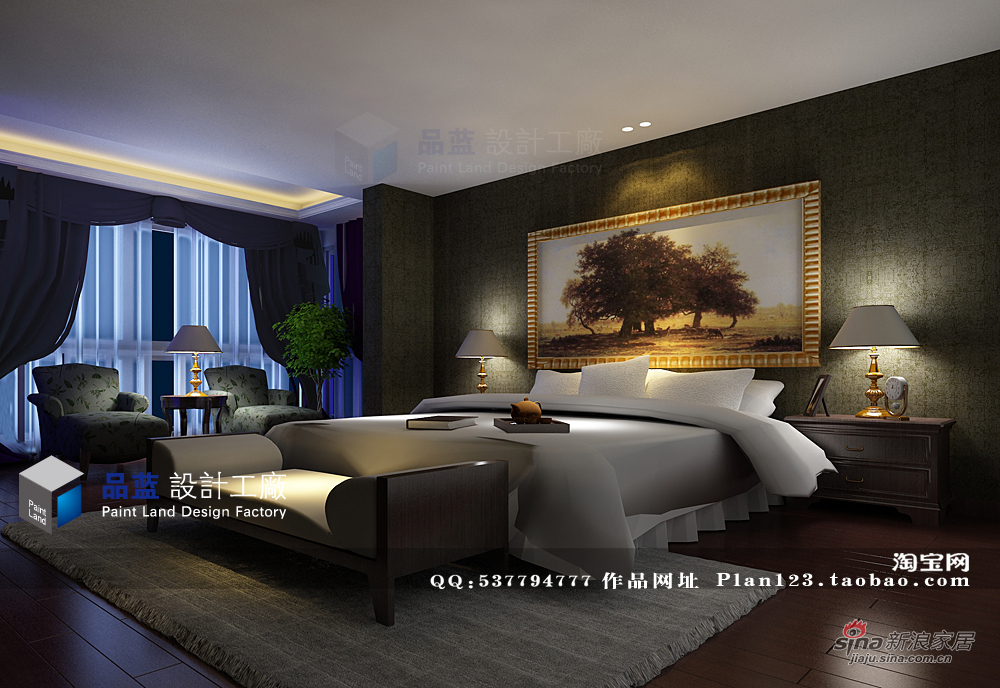 欧式 别墅 卧室图片来自用户2746948411在《新古典主义的美艳》别墅设计  装修设计35的分享