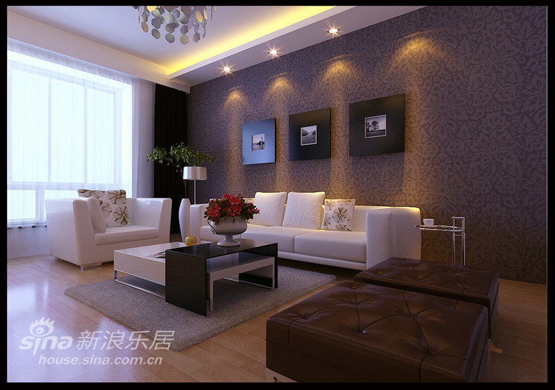 简约 三居 客厅图片来自用户2557979841在低调奢华简约风格11的分享