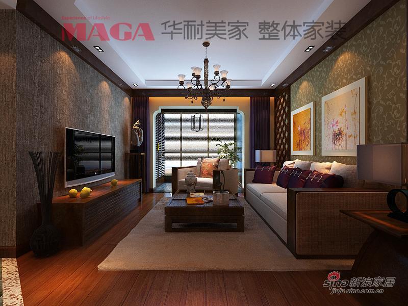 中式 二居 客厅图片来自用户1907659705在103平东方风情两居18的分享