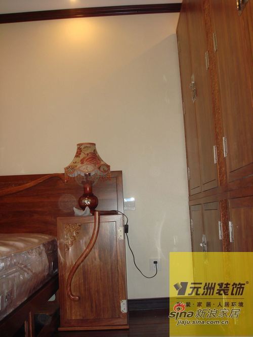 中式 三居 卧室图片来自用户1907659705在元洲装饰--首开常青藤--现代中式72的分享