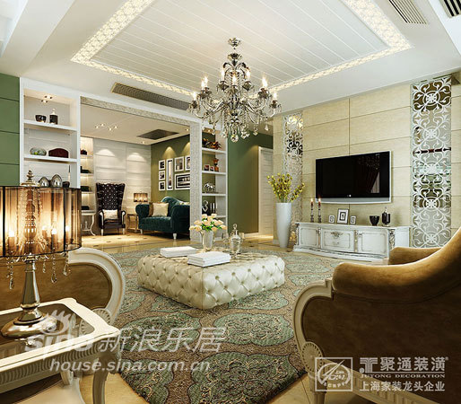 欧式 别墅 客厅图片来自用户2746948411在锦轩新墅 欧式别墅设计案例32的分享