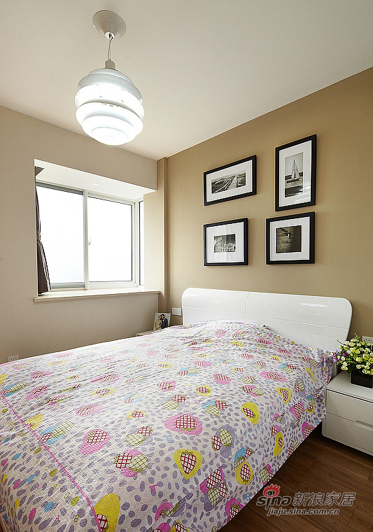 现代 三居 卧室图片来自装修微日记在【高清】130平现代简约暖意3居室50的分享