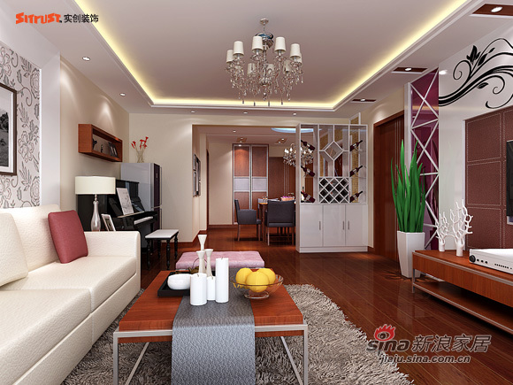 简约 一居 客厅图片来自用户2739378857在8万打造120平米精美3居室34的分享