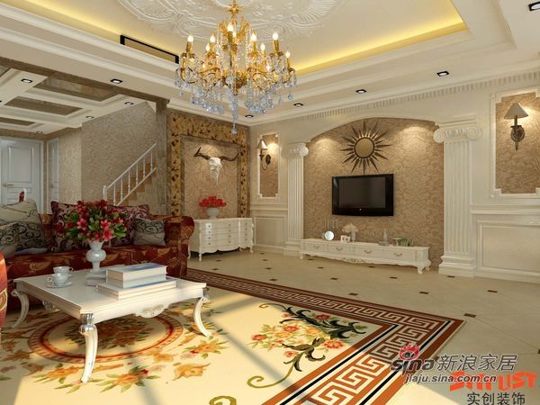 北欧 别墅 客厅图片来自用户1903515612在花20万装320平米的新低调奢华欧式设计60的分享