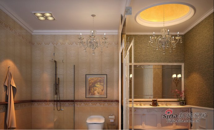 欧式 二居 卫生间图片来自用户2746869241在碧桂园拥有皇室气息的210平米欧式公寓82的分享