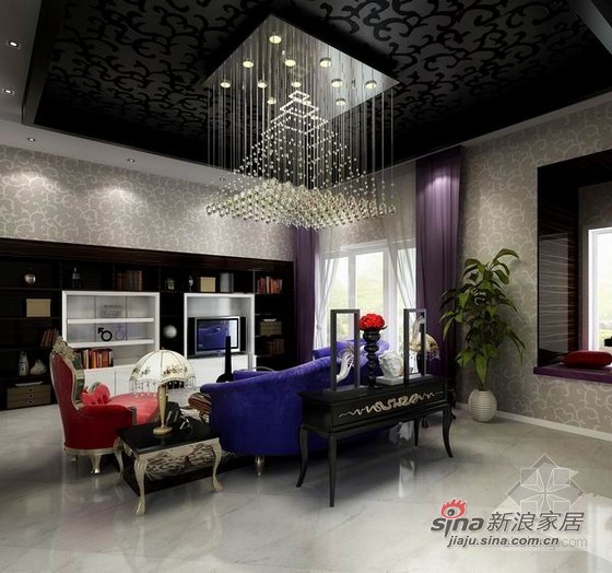 欧式 别墅 客厅图片来自用户2757317061在低调奢华新古典别墅93的分享