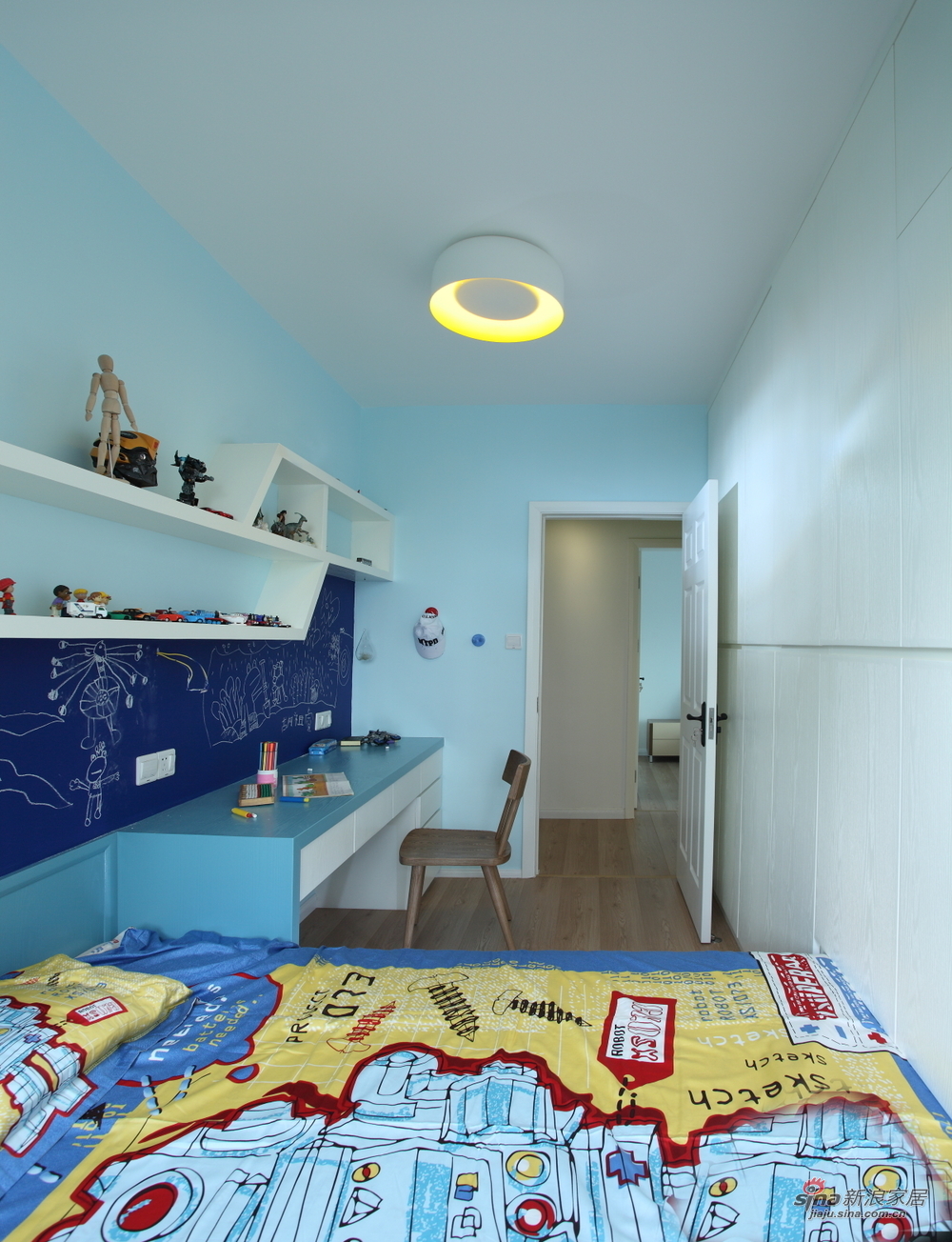 北欧 三居 儿童房图片来自装修微日记在【高清】9万打造105平北欧时尚空间84的分享