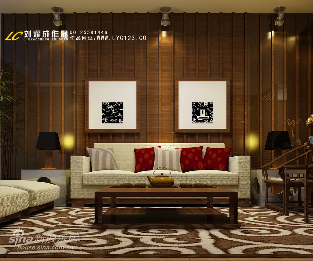 中式 三居 客厅图片来自用户2748509701在新东方主义风格83的分享