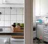 白色的厨柜搭配木质料理台面，抵消单色调冰冷感的同时更增添了几分和谐与暖意，让家平添了几分必要的生活气息