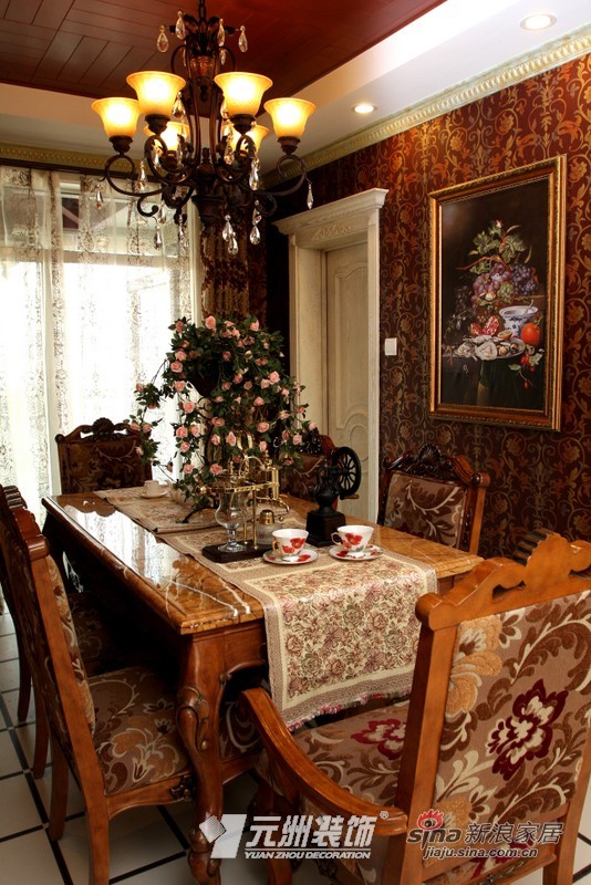 中式 三居 餐厅图片来自用户1907658205在上林溪中国风古典情55的分享