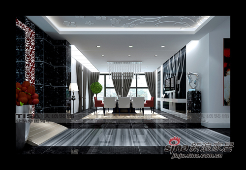 简约 别墅 客厅图片来自用户2739378857在领秀新硅谷300平现代简约风格设计方案77的分享