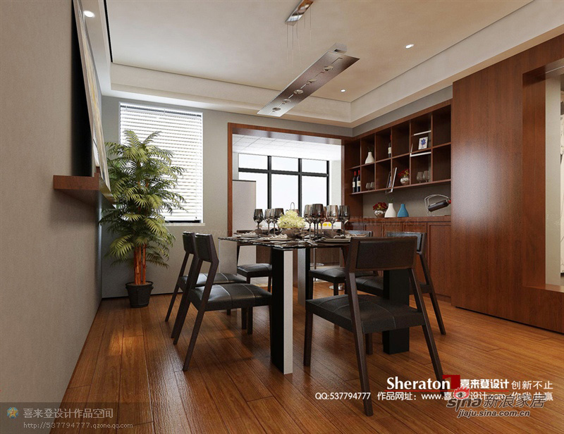 简约 三居 餐厅图片来自用户2739378857在《慢品时光》--湖南广电180平米简约空间21的分享
