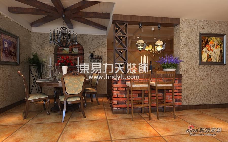 中式 四居 餐厅图片来自用户1907658205在美式乡村66的分享