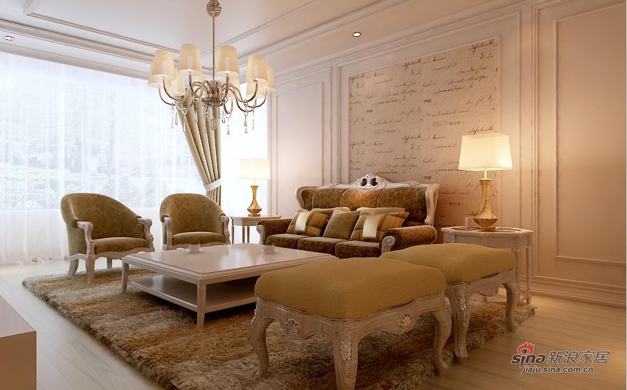 欧式 二居 客厅图片来自用户2746869241在哈西万达广场89平米欧式装修设计47的分享
