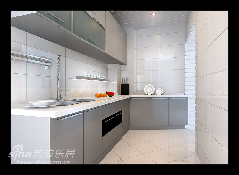 欧式 复式 厨房图片来自用户2772873991在东方太阳城简约三居90的分享