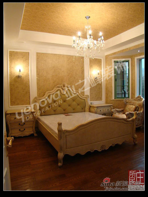欧式 别墅 卧室图片来自用户2746948411在240平简欧风格别墅25的分享