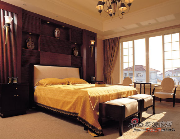欧式 三居 卧室图片来自用户2746953981在7万元装扮理想城140㎡欧式大气三居室79的分享