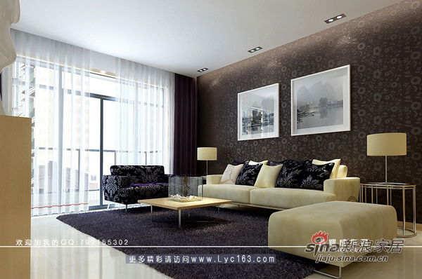 简约 三居 客厅图片来自用户2737786973在湘江世纪城样板间66的分享