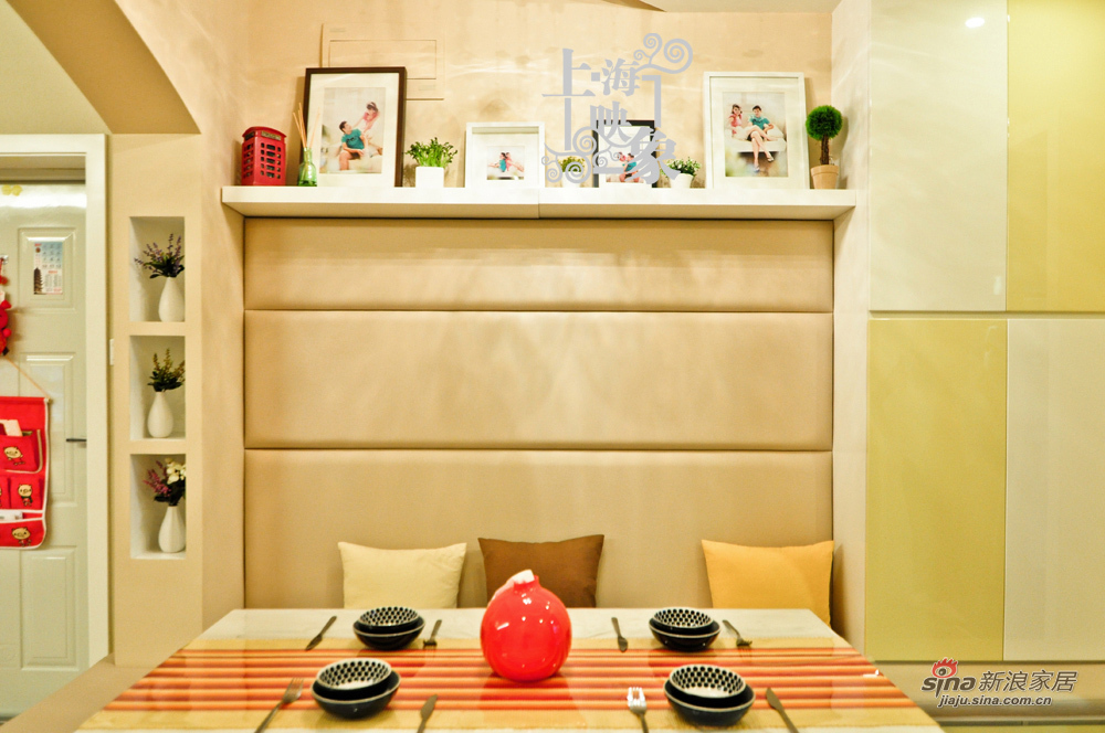 简约 二居 餐厅图片来自上海映象设计-无锡站在【高清】半包10万打造100平温馨小调38的分享