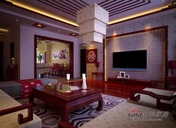 中式 别墅 客厅图片来自用户1907696363在新中式风格设计43的分享