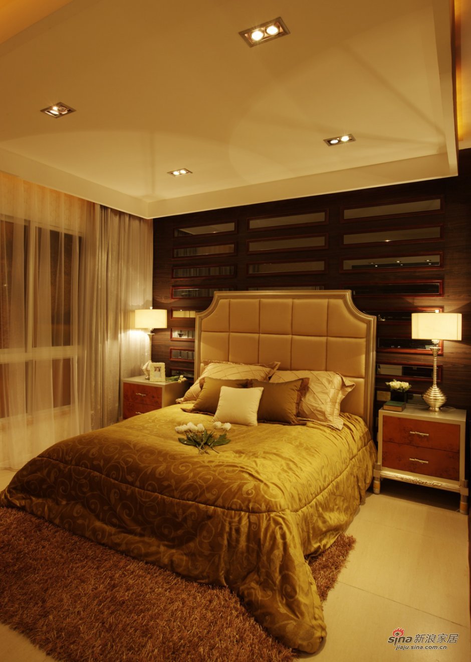 新古典 三居 卧室图片来自佰辰生活装饰在162平时尚新古典风格三居60的分享
