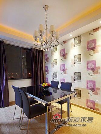 简约 二居 餐厅图片来自用户2557010253在潮人改装89平方紫色时尚2居室二手房35的分享