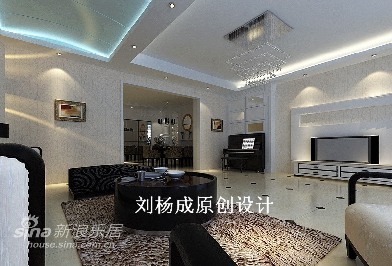 简约 别墅 客厅图片来自用户2739378857在新型简约别墅设计18的分享