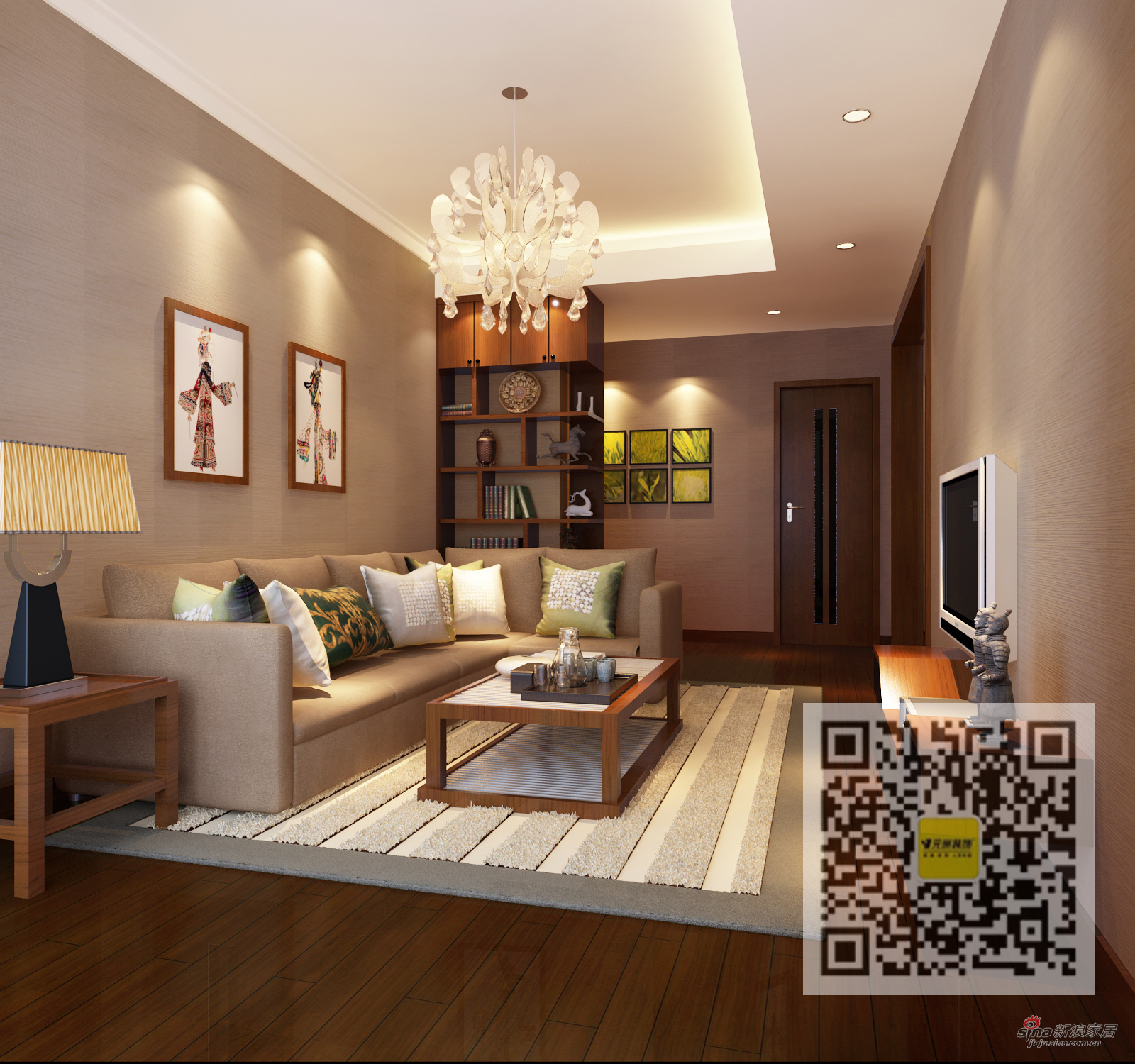 简约 四居 客厅图片来自用户2739153147在雍和家园简约· 休闲四居室85的分享