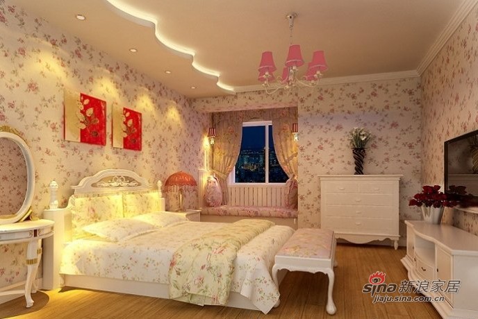 欧式 三居 卧室图片来自用户2746869241在7.8万铸造现代甜美欧式三居室爱家11的分享